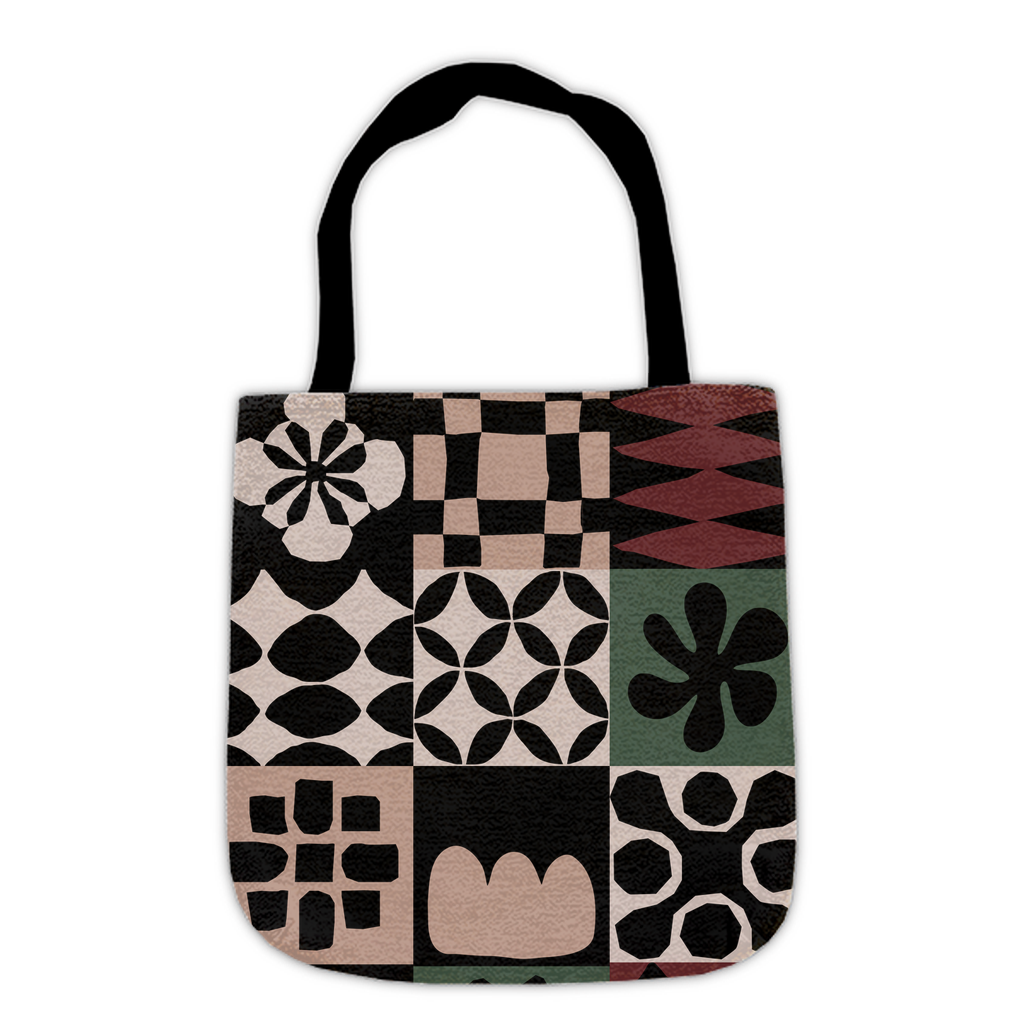 Modern Patchwork Pattern Tote Bag