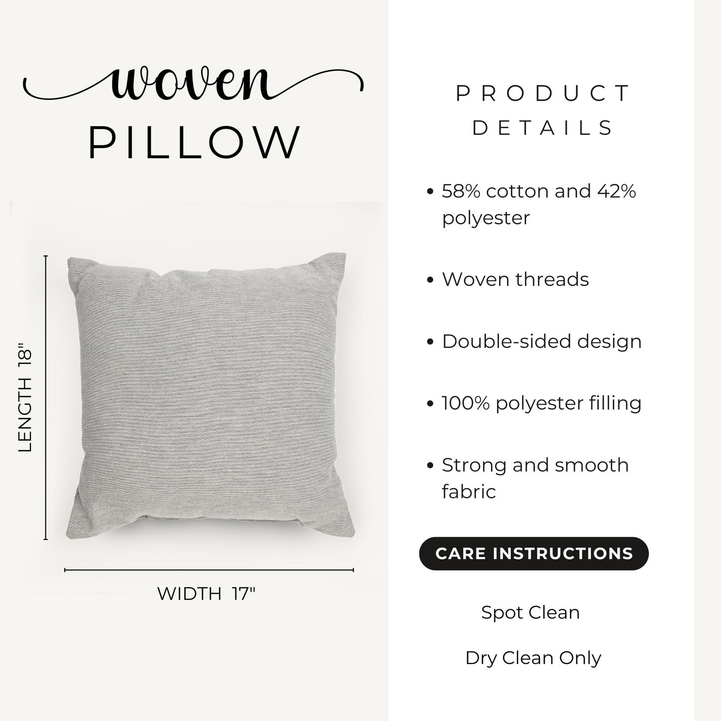 Modern Geometric Bloom Woven Pillow in Black, White, and Plum