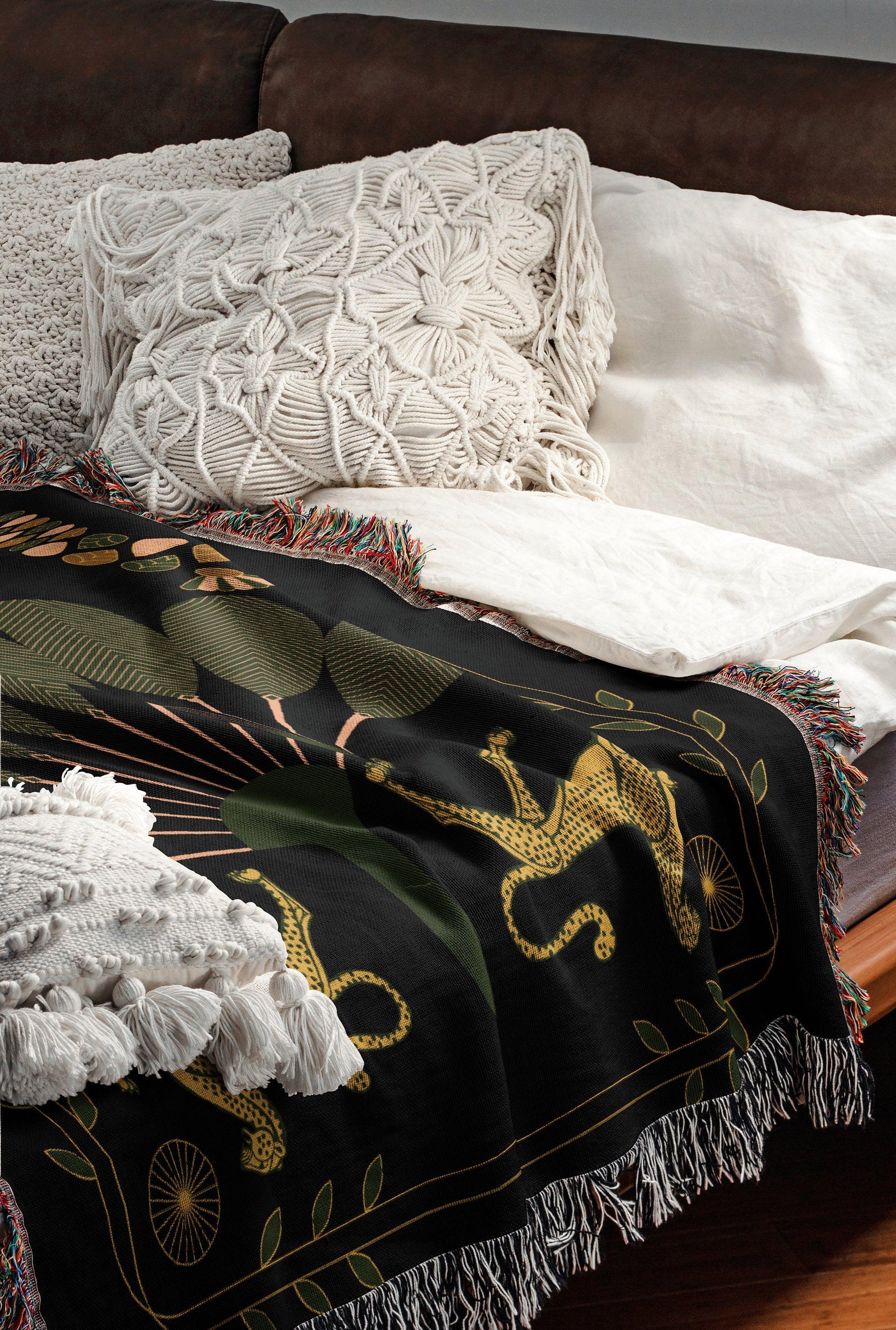 XL Art Deco Woven Blanket