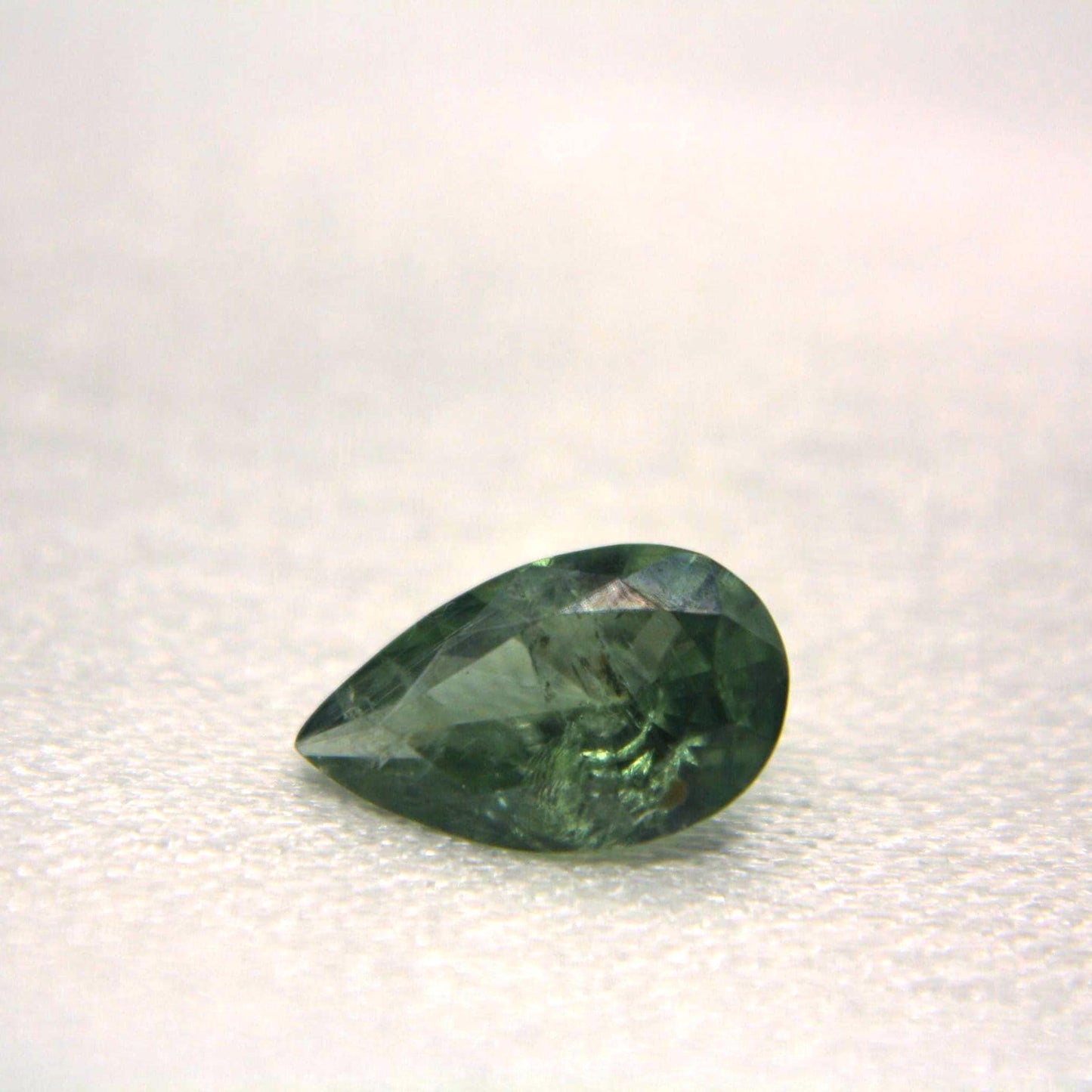 1.35 Ct Natural Montana Sapphire | Hand Mined Pear Cut Teal Green Loose Gemstone | Montana Mined Sapphire | September Birthstone