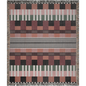 Modern Checkered Stripes Woven Throw Blanket