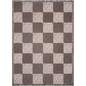 Rust and Beige Matisse Floral Checker Woven Cotton Throw Blankets - Taylor Bassam