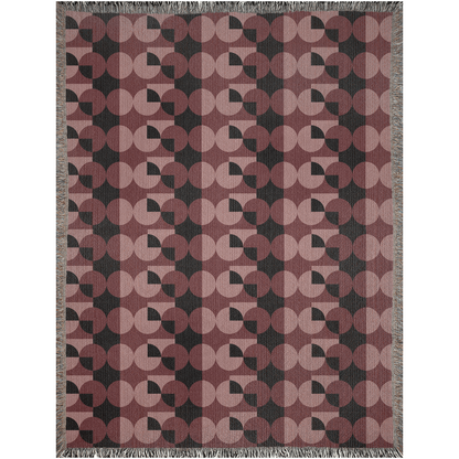 Geometric Illusion Woven Throw Blanket