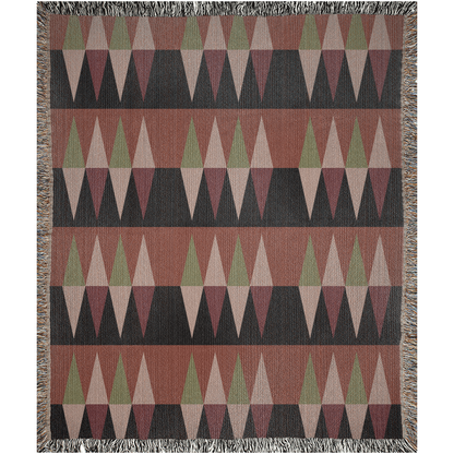 Southwestern Diamond Pattern Woven Throw Blanket