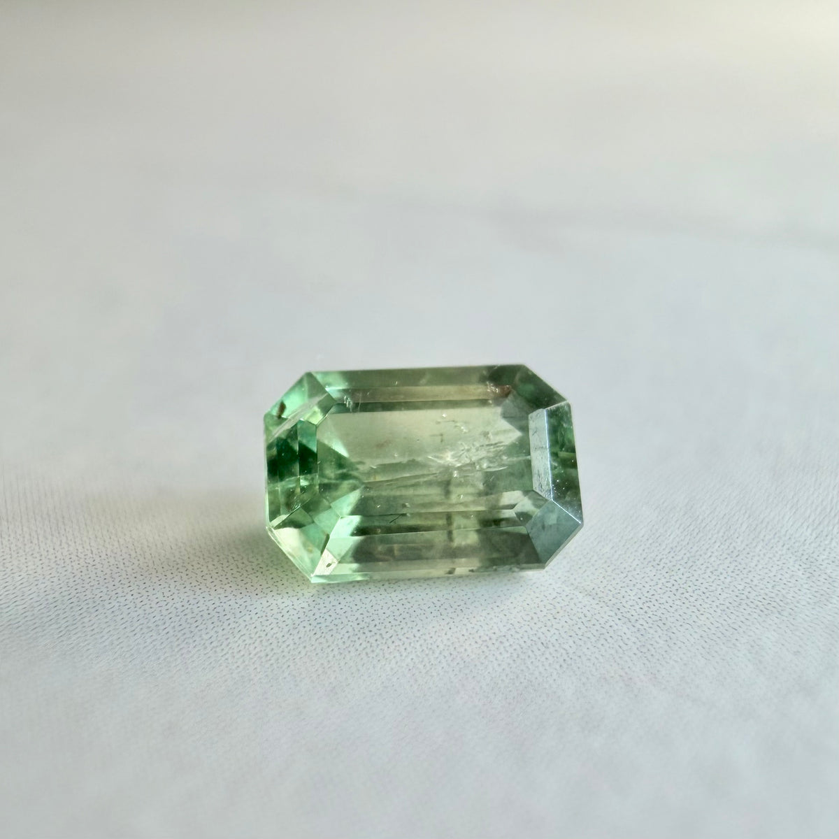 0.65 Ct Natural Montana Sapphire | Emerald Cut Green Teal Loose Gemstone | Hand Mined Montana Sapphire | American Mined September Birthstone