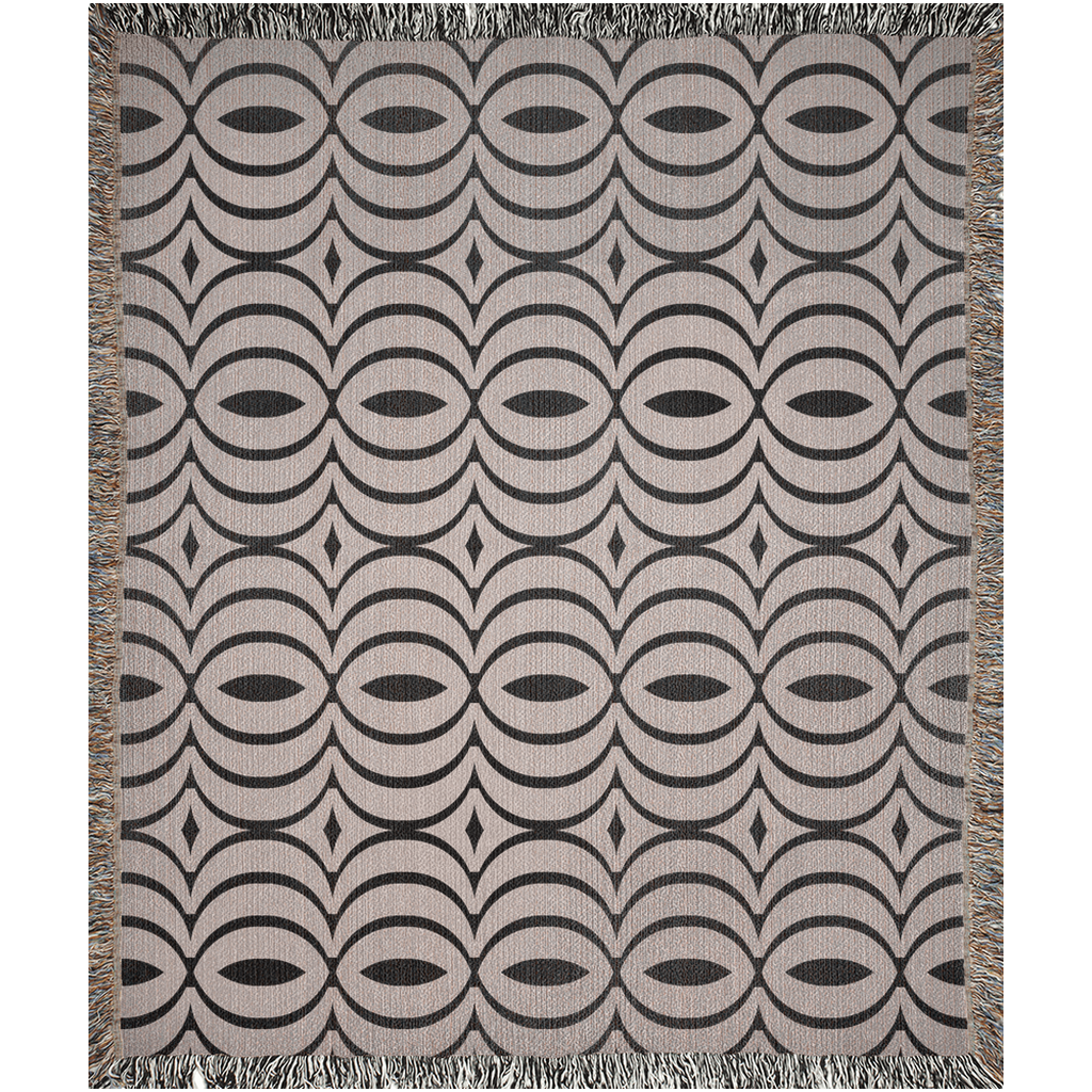 Orbital Harmony Woven Throw Blanket