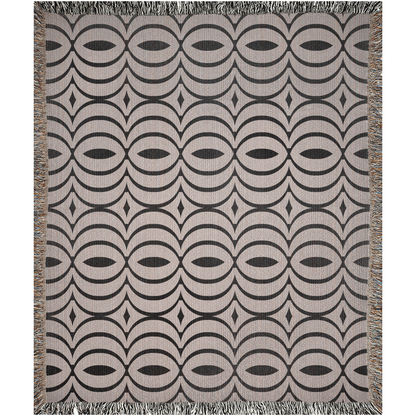 Orbital Harmony Woven Throw Blanket