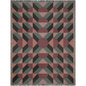1970s Geometric Harmony Woven Throw Blanket