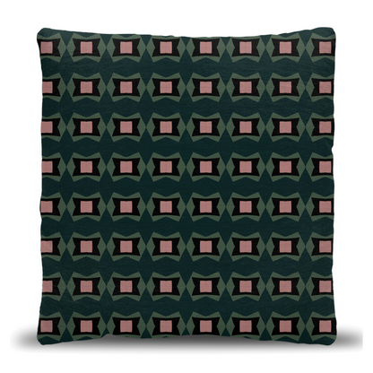Geometric Retro Throw Pillow