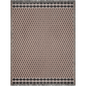Dot Pattern Woven Cotton Blanket in Beige and Black