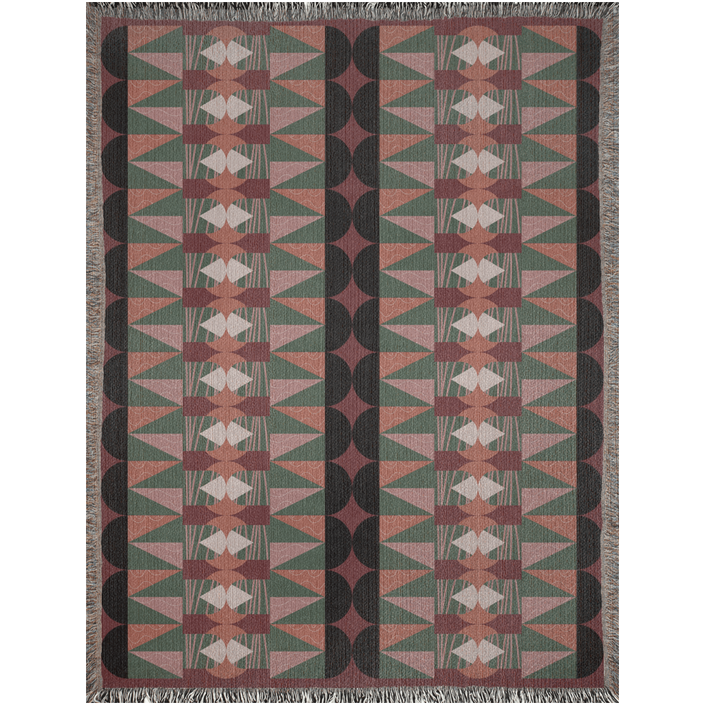 Southwestern Revival Woven Throw