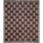 Rust and Mauve Geometric Woven Throw Blanket