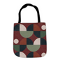 Modern Geometric Half-Circle Tote Bag