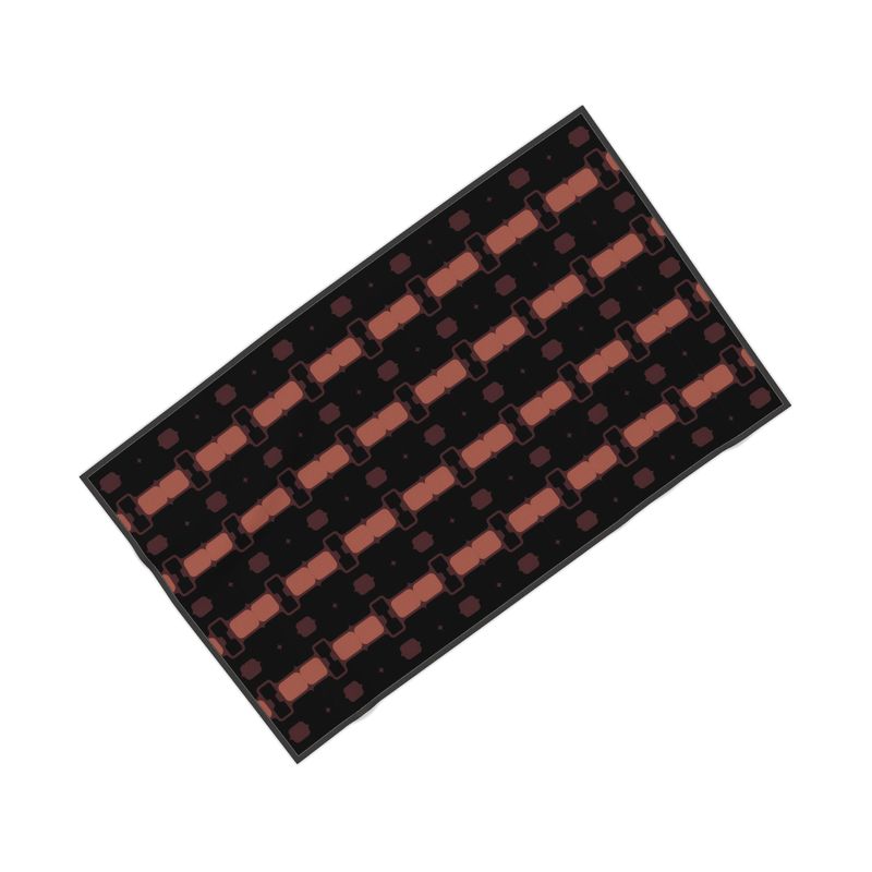 Black And Pink Geometric Psychedelic XL Towel