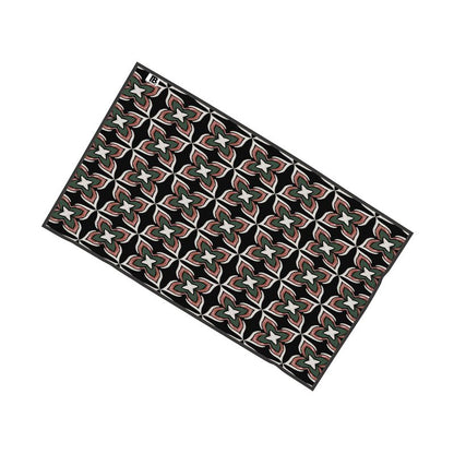 1970s Green and Pink Flower Towel