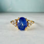 Natural 1.5 Ct Oval Tanzanite Ring | Solid 925 Sterling Silver Ring | Promise Engagement Gift
