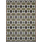 Modern Olive Green and Light Blue Woven Throw Blanket