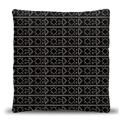 Tribal Geometric Pattern Woven Pillow
