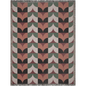 Modern Retro Scallop Woven Throw Blanket