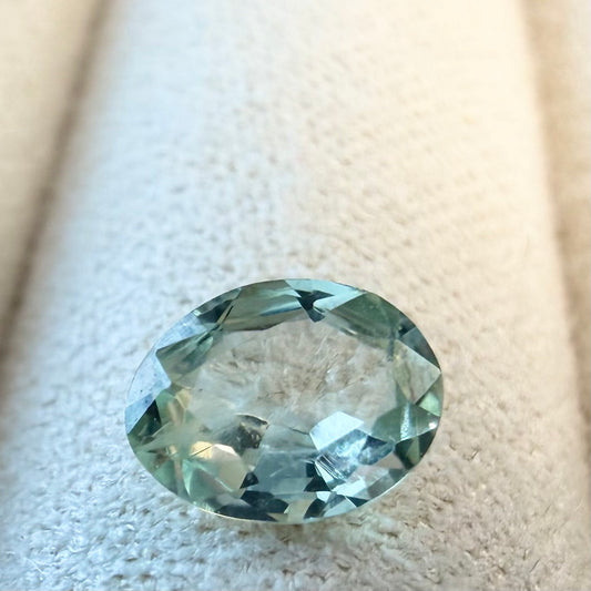 0.95 Ct Unheated Montana Sapphire | Natural Blue Green Teal Sapphire | Oval Faceted Loose Gemstone | Personally Mined in Montana