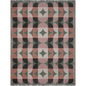 Geometric Elegance Woven Cotton Blanket