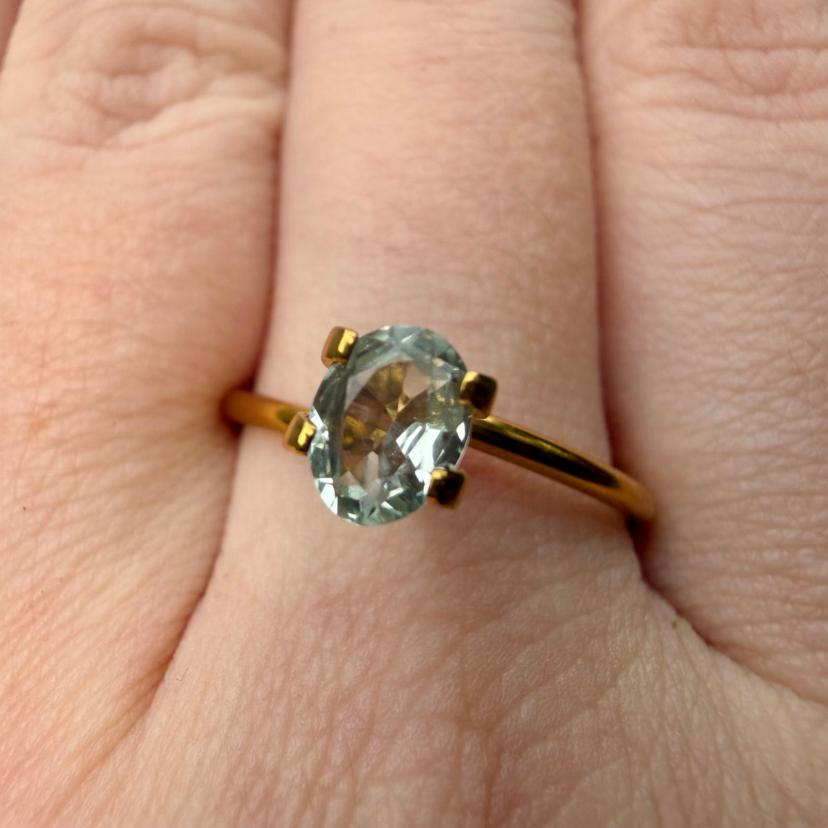 0.95 Ct Unheated Montana Sapphire | Natural Blue Green Teal Sapphire | Oval Faceted Loose Gemstone | Personally Mined in Montana