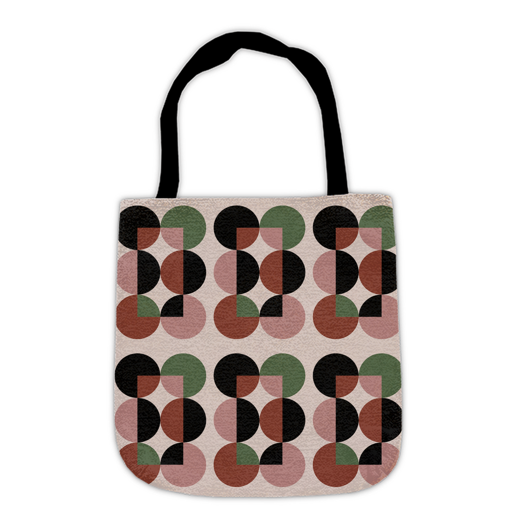 Modern Circles Geometric Tote Bag