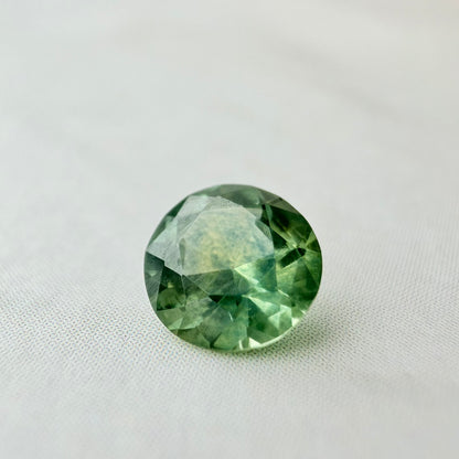 0.50 Ct Natural Montana Sapphire | Round Green Teal Loose Sapphire | Hand Mined Montana Gemstone | American Mined September Birthstone