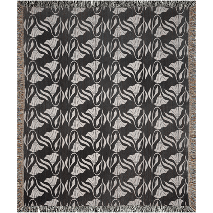 Botanical Bloom Woven Throw Blanket
