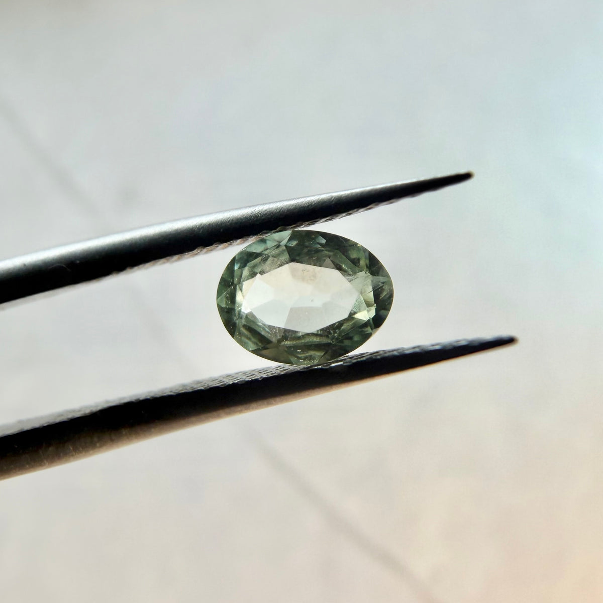 0.60 Ct Natural Montana Sapphire | Hand Mined Oval Teal Green Loose Gemstone | Montana Mined Sapphire | September Birthstone