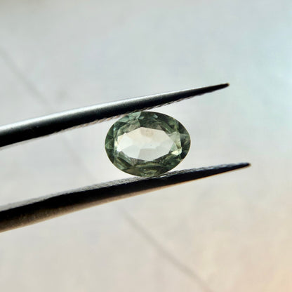 0.60 Ct Natural Montana Sapphire | Hand Mined Oval Teal Green Loose Gemstone | Montana Mined Sapphire | September Birthstone