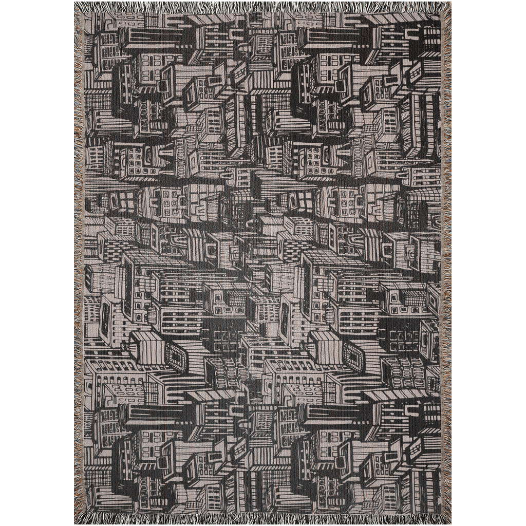 Urban Rhythm Woven Throw Blanket
