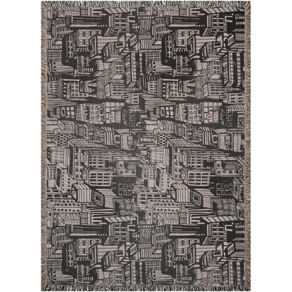 Urban Rhythm Woven Throw Blanket