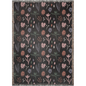 Dark Multicolor Modern Boho Floral Woven Cotton Throw Blankets