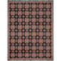 Fall Colors Abstract Flower Pattern Woven Cotton Throw Blankets - Taylor Bassam