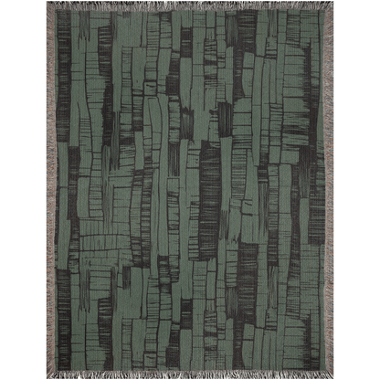 Forest Texture Woven Throw Blanket