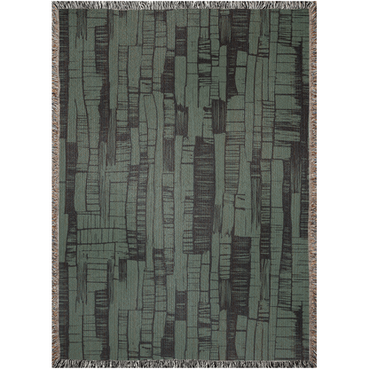Forest Texture Woven Throw Blanket