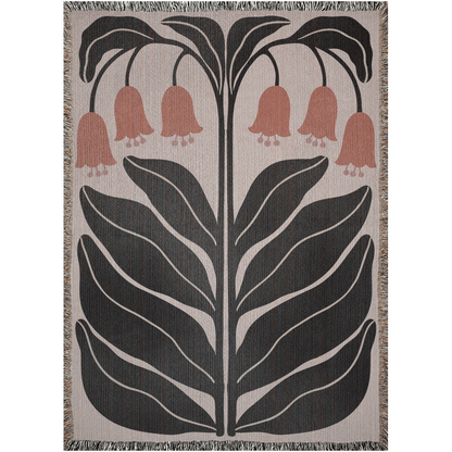 Blooming Bells Woven Throw Blanket