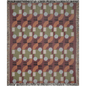 Abstract Geometric Cotton Throw Blanket