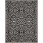 Monochrome Psychedelic Woven Cotton Throw Blanket
