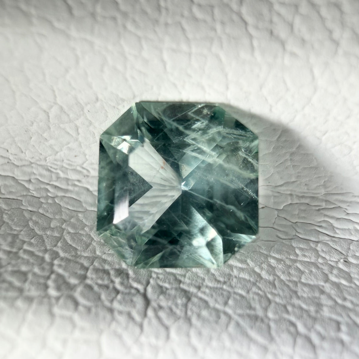 0.65 Ct Natural Montana Sapphire | Hand Mined Asscher Cut Blue Green Loose Gemstone | Montana Teal Sapphire | September Birthstone