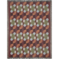 Abstract Geometric Cotton Throw Blanket