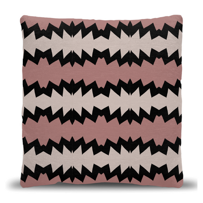 Retro Zigzag Decorative Throw Pillow
