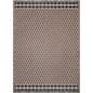 Dot Pattern Woven Cotton Blanket in Beige and Black