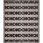 Blush and Charcoal Geometric Woven Throw Blanket