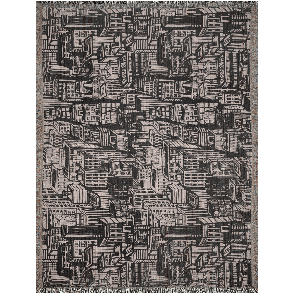 Urban Rhythm Woven Throw Blanket