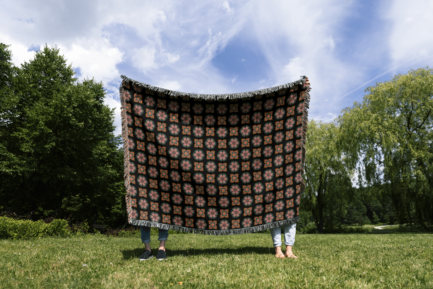 Floral Medley Woven Throw Blanket
