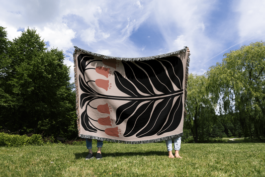 Blooming Bells Woven Throw Blanket