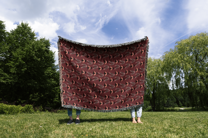 Vintage Bloom Woven Throw Blanket