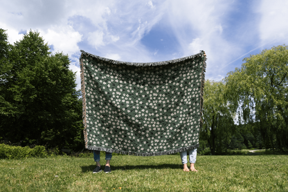 Wildflower Meadow Woven Throw Blanket